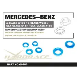 Hardrace Q0986 Inserto antivibrante per telaio ausiliario posteriore Mercedes-Benz Classe A, Classe B, Classe Cla, Classe Gla - 