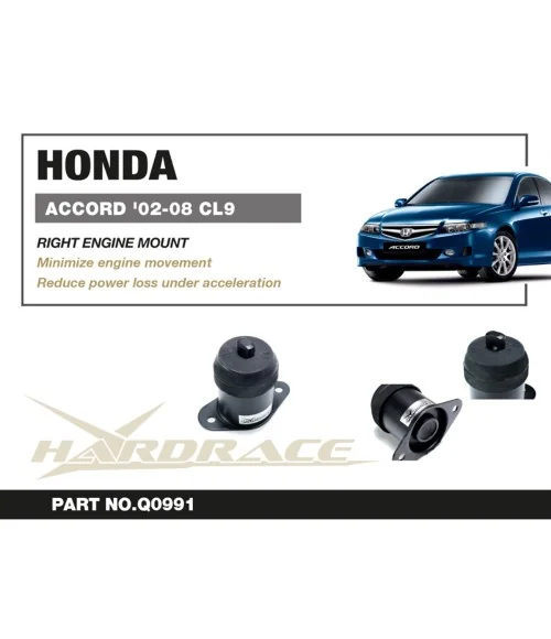 Hardrace Q0991 Right Side Engine Mount Honda Accord - 