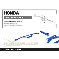 Supporto del telaio ausiliario posteriore Hardrace Q1001 Honda Civic - 