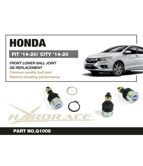 Giunto sferico anteriore inferiore Hardrace Q1008 Honda Fit / jazz, CITY - 