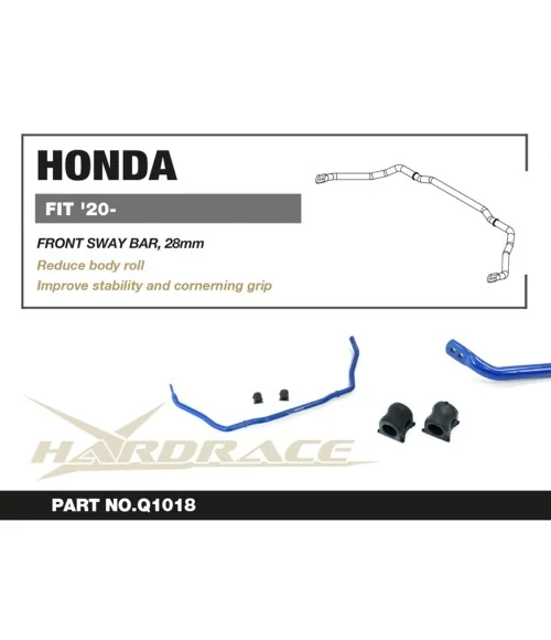 Hardrace Q1018 Front Sway Bar Honda Fit / jazz - 