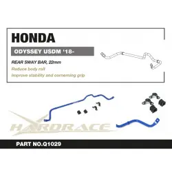 Barra stabilizzatrice posteriore Hardrace Q1029 Honda Odyssey usdm - 