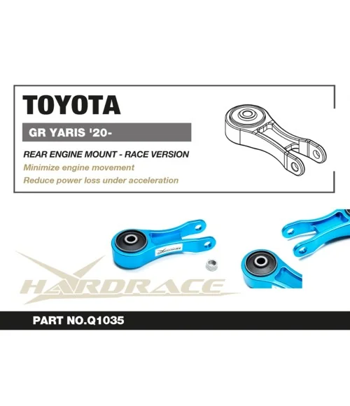 Hardrace Q1035 Supporto motore posteriore Toyota Yaris / vitz - 
