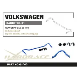 Barra antirollio posteriore Hardrace Q1040 Volkswagen Caddy - 