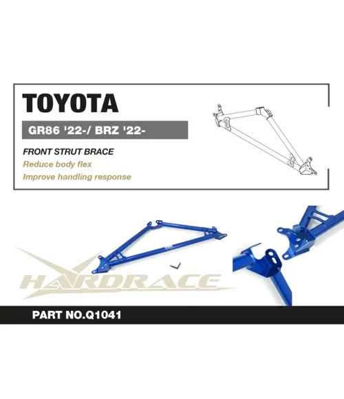 Hardrace Q1041 Front Strut Brace Toyota 86, Subaru BRZ - 