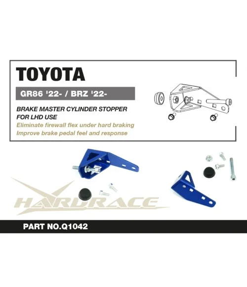 Hardrace Q1042 Brake Master Cylinder Stopper Subaru BRZ, Toyota 86 - 