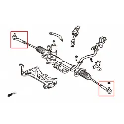 Estremità tirante Hardrace Q1046 RC Subaru BRZ - 