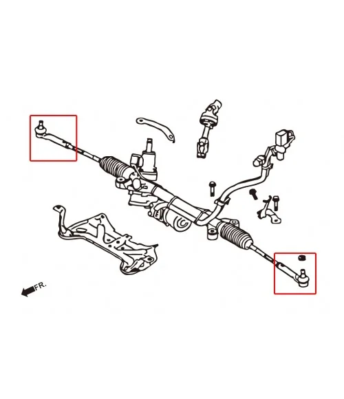 Hardrace Q1046 Rc Tie Rod End Subaru BRZ - 