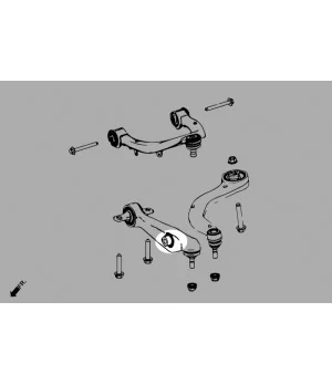Hardrace Q1047 Front Lower Front Arm Bushing - Shock Tesla Model 3, Model y - 