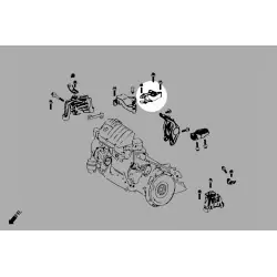 Hardrace Q1048 Right Upper Side Engine Mount Mercedes-benz A-class, B-class, Cla-class, Gla-class - 