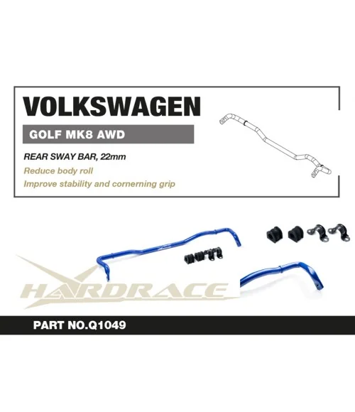 Hardrace Q1049 Rear Sway Bar Volkswagen Golf r - 