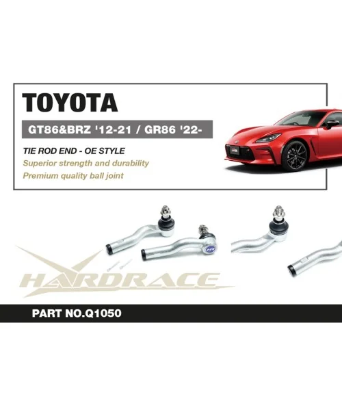 Hardrace Q1050 Tie Rod End Toyota 86, Subaru BRZ, Scion FR-S - 