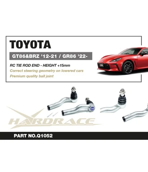 Hardrace Q1052 Rc Tie Rod End Scion FR-S, Subaru BRZ, Toyota 86 - 