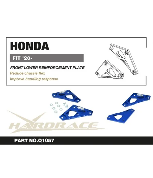 Hardrace Q1057 Piastra di rinforzo inferiore anteriore Honda Fit / jazz - 