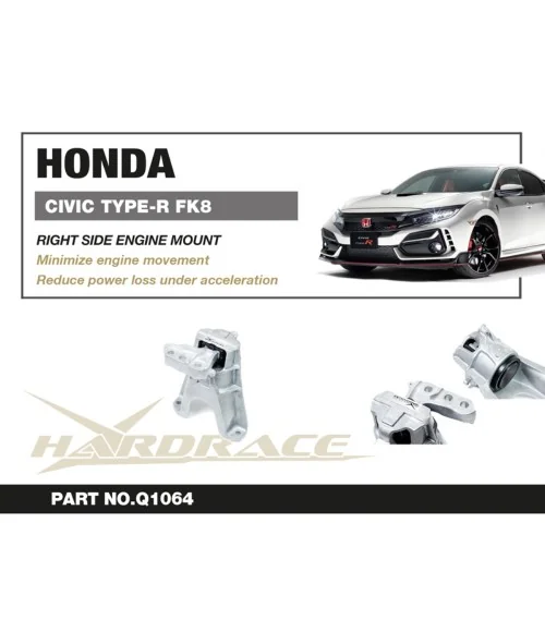 Hardrace Q1064 Supporto motore lato destro Honda Civic - 
