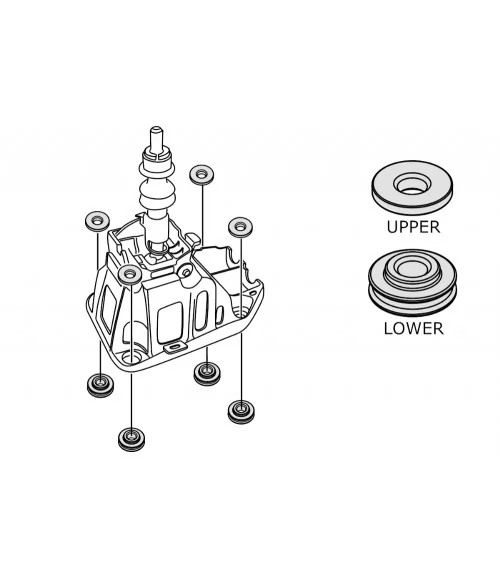 Hardrace Q1065 Shifter Assembly Mounting Bushing Toyota Yaris / vitz - 