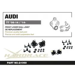 Giunto sferico del braccio inferiore anteriore Hardrace Q1069 Audi TT - 