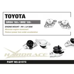 Hardrace Q1073 Supporto motore lato destro + sinistro Subaru BRZ, WRX, Toyota 86 - 