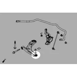 Hardrace Q1074 Front Roll Center Adjuster Honda Fit / jazz - 
