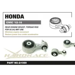 Hardrace Q1089 Rear Engine Mount Torque Rod Honda Civic - 
