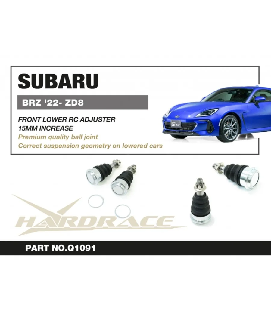 Hardrace Q1091 Front Roll Center Adjuster Subaru BRZ - 