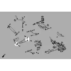 Hardrace Q1092 Rear Trailing Arm Bushing Toyota RAV4, Harrier, Lexus NX - 