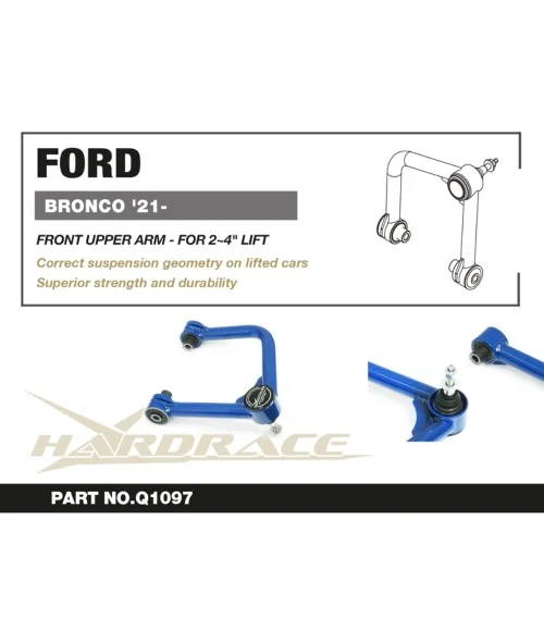 Hardrace Q1097 Front Upper Arm Ford Bronco - 