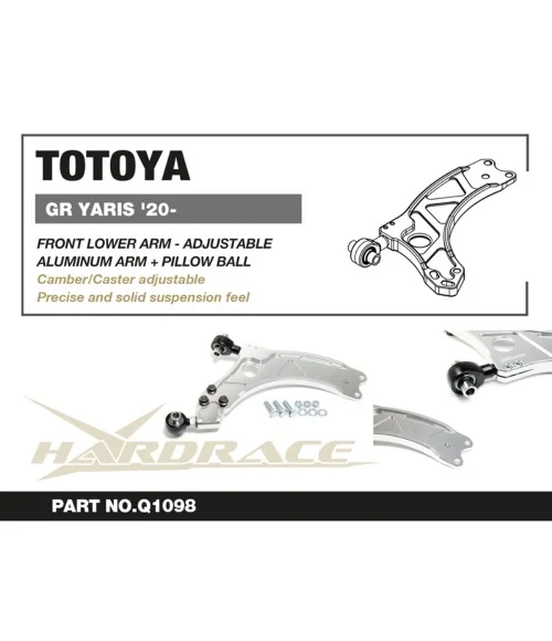 Braccio inferiore anteriore Hardrace Q1098 Toyota Yaris / vitz - 