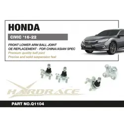 Hardrace Q1104 Front Lower Ball Joint Honda Civic - 