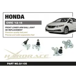 Hardrace Q1105 Front Lower Ball Joint Honda Civic - 