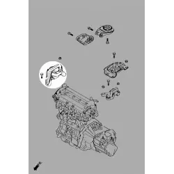 Hardrace Q1107 Supporto motore lato destro Mazda 3 / Axela - 