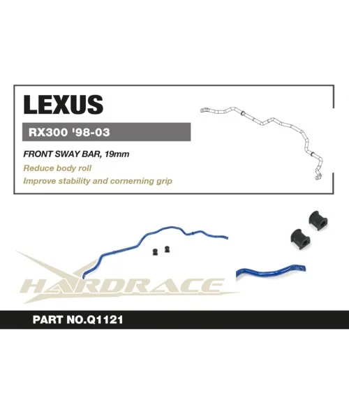 Hardrace Q1121 Front Sway Bar Lexus RX - 
