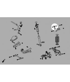 Boccola braccio superiore posteriore Hardrace Q1138 Toyota, Lexus - 