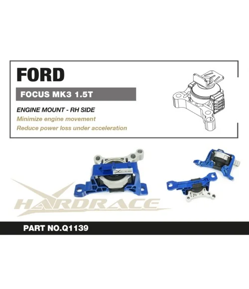 Hardrace Q1139 Supporto motore lato destro Ford Focus, KUGA - 