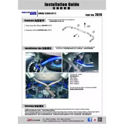 Hardrace 7026 Barra antirollio posteriore Honda S2000 - 