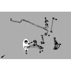 Hardrace Q1145 Front Lower Arm Bushing - Front Honda Civic - 