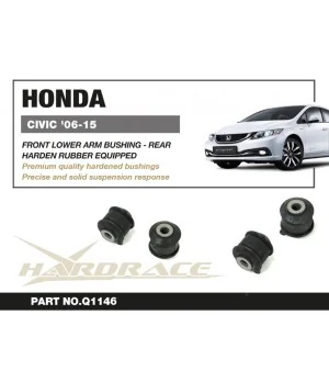 Hardrace Q1146 Front Lower Arm Bushing - Rear Honda Civic - 