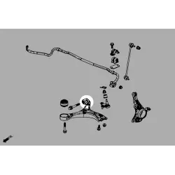Boccola braccio inferiore anteriore Hardrace Q1146 - Posteriore Honda Civic - 