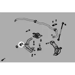 Boccola braccio inferiore anteriore Hardrace Q1147 - Anteriore Honda Civic - 
