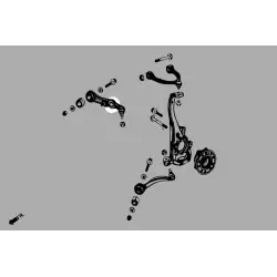 Hardrace Q1153 Front Lower Rear Arm Bushing - Shock Mercedes-benz C-class, E-class - 