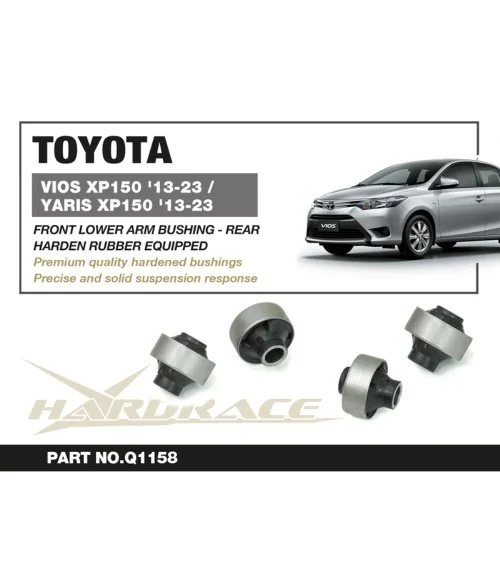 Hardrace Q1158 Front Lower Arm Bushing - Rear Toyota VIOS, Yaris / vitz - 