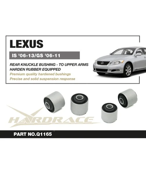 Hardrace Q1165 Rear Knuckle Bushing - Connect To Upper Front Arm Lexus IS, GS - 