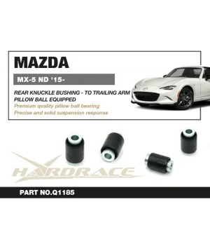 Boccola del fuso a snodo posteriore Hardrace Q1185 - Collegare ai bracci oscillanti Mazda MX-5 MIATA - 