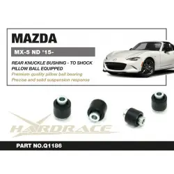 Hardrace Q1186 Rear Knuckle Bushing - Connect To Shocks Mazda MX-5 MIATA - 