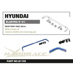 Barra antirollio posteriore Hardrace Q1192 Hyundai Elantra - 