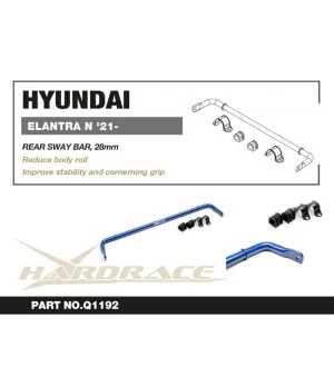 Hardrace Q1192 Rear Sway Bar Hyundai Elantra - 