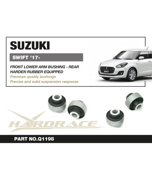 Hardrace Q1198 Front Lower Arm Bushing - Rear Suzuki Swift - 