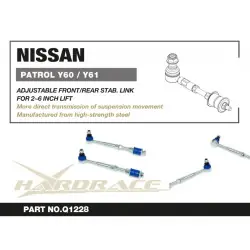 Hardrace Q1228 Front/rear Adj. Stabilizer Link Nissan Patrol - 