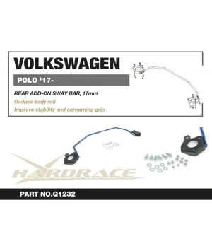 Hardrace Q1232 Rear Add-on Sway Bar Volkswagen POLO, Skoda Fabia, Audi A1 - 