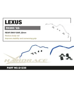Barra antirollio posteriore Hardrace Q1238 Lexus RX - 